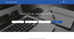 Desktop Screenshot of infocalamuchita.com